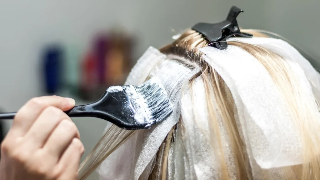 hair bleaching