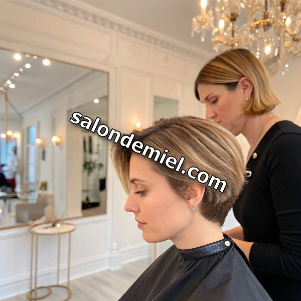 Balayage cheveux courts à Montréal